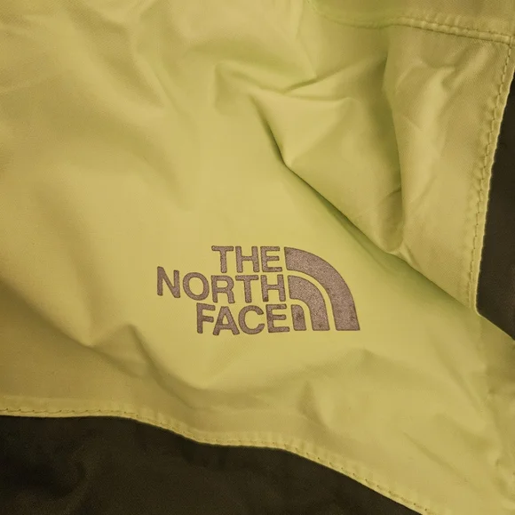 The North Face Kids Two-Tone Green Raincoat Size 7/8 Like New - Picture 5 of 8
